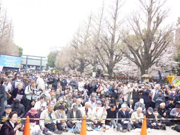 画像：「第32回靖國神社の桜の下で『同期の桜』を歌う会」を開催